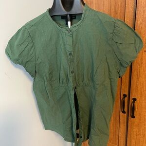 Calvin Klein Jeans Green Button Down Shirt